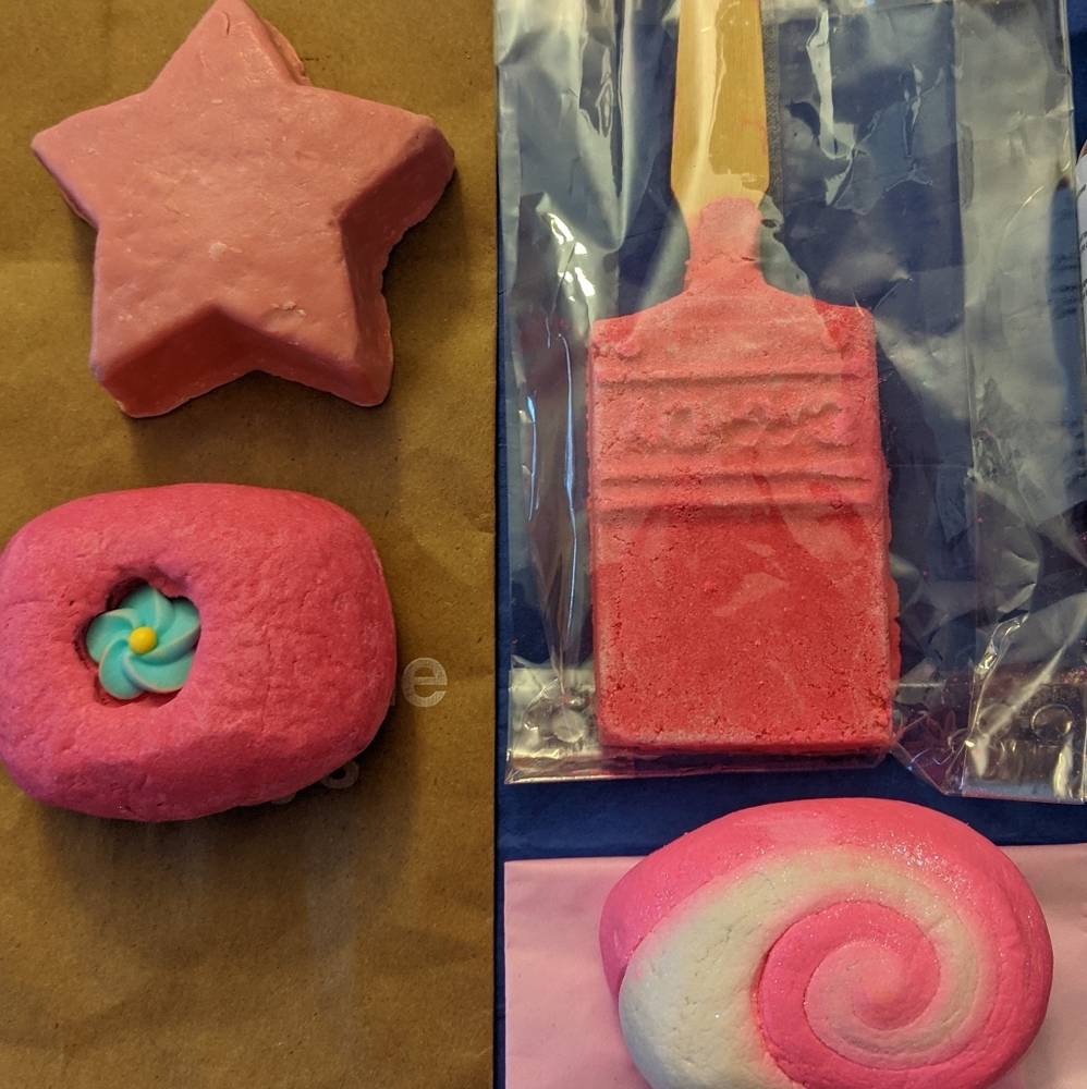 Lush bubble bars and soap